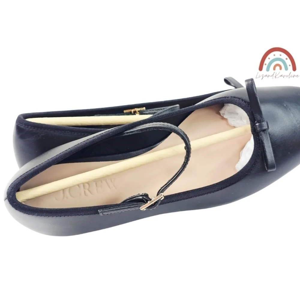 New! Quinn Mary Jane Ballet Flats in Leather